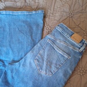 American Eagle Outfitters Light Blue Straight Leg Jeans